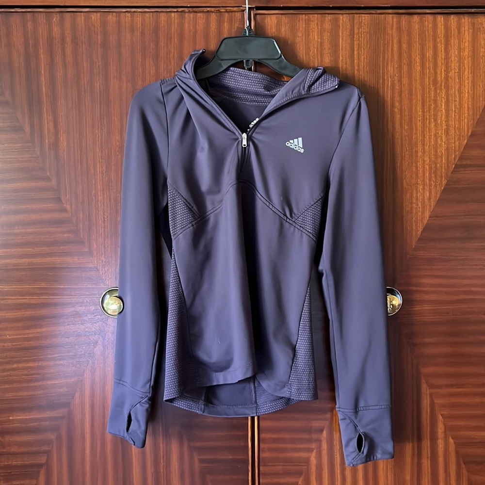 Adidas long sleeve purple work out